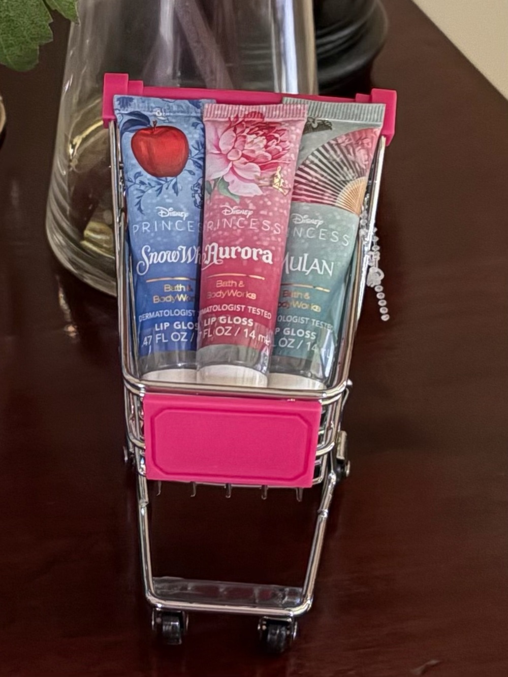 NWT Bath & Body Works x Disney Princess lip gloss trio Snow White, Mulan, Aurora